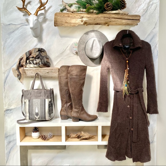 Babaton Sweaters - HP-Super cozy & warm BABATON MOHAIR slim & long BOHO Vintage duster